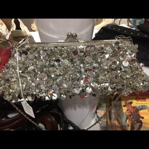 Sequined purse